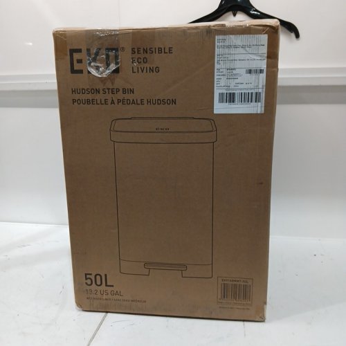 EKO HUDSON SLIM SERIES STEP BIN TRASH & WASTE CAN WITH SLOW CLOSE - 50L- STAINLESS STEEL (MODEL: EK9167-50L) image 2