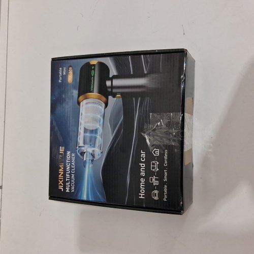 jixinmiyue rechargeable handheld mini vacuum cleaner - 16000pa - black/gold (model: hx-606) image 2