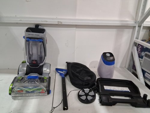 Bissell ProHeat 2x Revolution Premier Cleanshot Carpet Cleaner - Grey/Blue/green (Model: 3588B) image 2