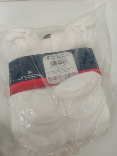 6PR Men's Chaps Crew Socks - Size 6-12 - White image 2