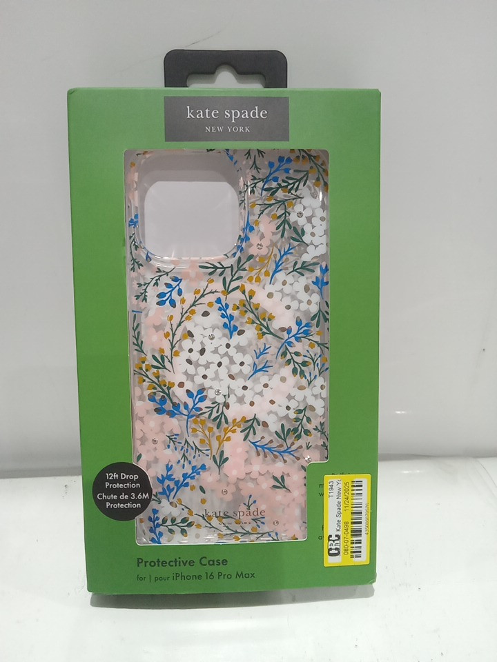 Kate spade new york protective MagSafe case for iPhone 16 Pro Max - Clear Flowers (Model: KS054962-05) image 2