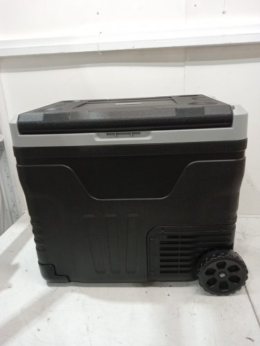EUHOMY Dual Zone Portable Car Fridge Freezer  LED Digital Display and built-in wheels and handles - 50l  - 100v - Black / Grey (Model:CF003-50BL-CAEH) image 4