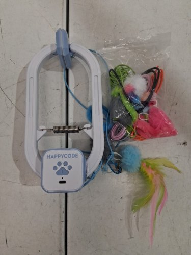 HAPPYCODE INTERACTIVE ELECTRIC CAT TEASER TOY - WHITE/BLUE image 3