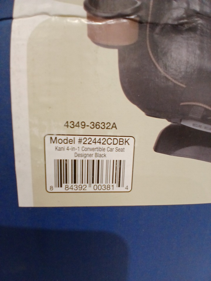Maxi-Cosi Kani 4-in-1 Convertible Car Seat with Adjustable Headrest & Washable Designer Fabric - Black (model: 22442CDBK) image 8