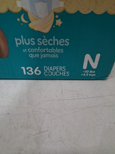 136PK PAMPERS SWADDLERS DIAPERS - NEWBORN SIZE image 3