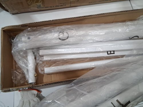 Clothing Rack Heavy Duty Garment Rack on Wheels - 63" - white - (model: cd-gr-z-w) image 6