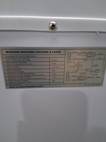 costway portable washing machine - 12lbs cap washer - 8lbs cap spin dryer - 280w - white/black (model: fp11069us-dk) image 9