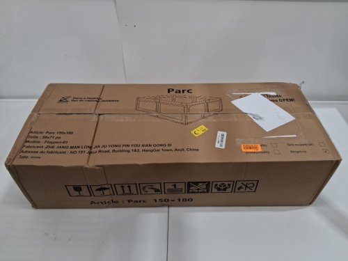 XL SAFETY PLAYPEN WITH MAT AND BALLS FOR BABIES AND TODDLERS - 71" X 59" - BEIGE (PARC 150X180) image 4