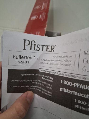 Pfister Fullerton Pull Down Kitchen Faucet - black (MODEL:f-529-7ftb) image 6
