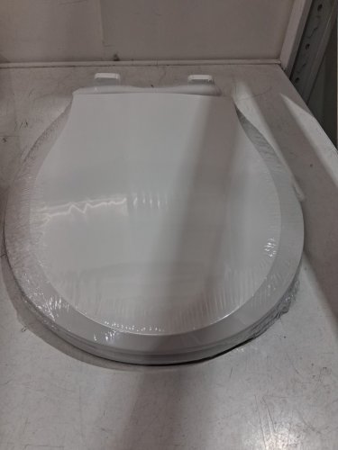 SLOW-CLOSE elongated TOILET SEAT WITH BUILT-IN POTTY-TRAINING SEAT - WHITE image 3