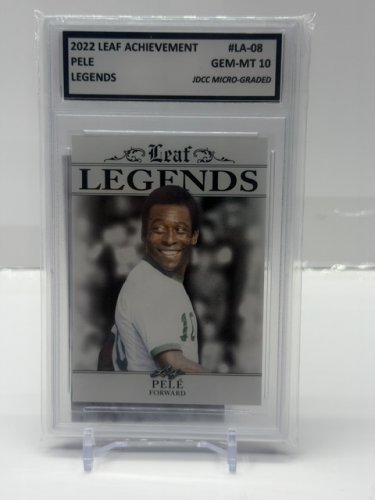 JDCC GRADED GEM MINT 10 2022 LEAF ACHIEVEMENT PELE LEGENDS #LA-08 image 3