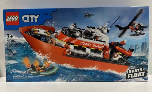 742pc Lego - city - coast guard rescue boat (60504) image 5