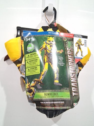 2PC BOY'S DISGUISE TRANSFORMERS BUMBLEBEE COSTUME - SMALL (4-6) - YELLOW / BLACK image 2