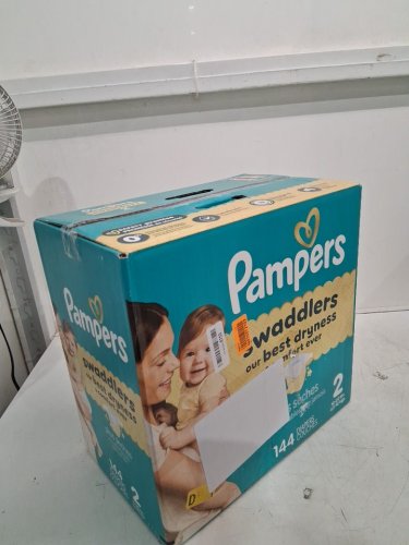 144pk pampers SWADDLERS disposable baby diapers - size 2 (10-22lbs) image 2