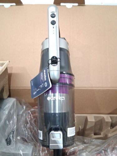 Eureka Cordless Rechargeable 3-IN-1 Stick Vacuum Cleaner WITH CLEANING STATION & ANTI-TANGLE NOZZLE FOR ALL FLOORS - GREY/PURPLE (MODEL: NEC490SE) image 7
