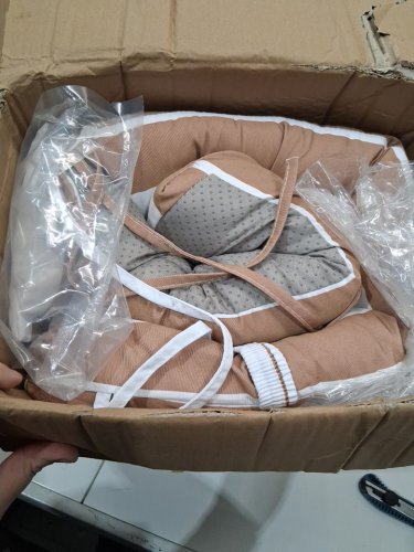 2pk foowin thickened patio Rocking Chair Cushion Set - 30" x 19.6" x 5.14" - khaki stripe image 3