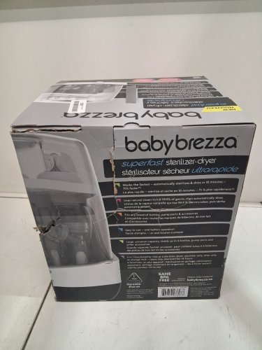 baby brezza Superfast baby bottle Sterilizer and Dryer - white/grey (model: BRZ0083) image 2