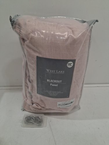 1 panel west lake blackout curtain - pink - 102" image 4