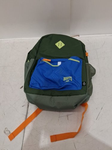 roots lightweight BACKPACK WITH LAPTOP COMPARTMENT - 34L - GREEN/BLUE (STYLE:RTS6914) image 3