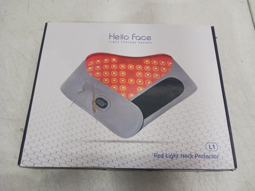 hello face 3 in 1 red light therepy device with rechargable remote - 147 chips 660nm and 850nm near infrared - portable - pain relief - grey image 3