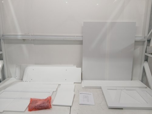 Homhedy Over The Toilet Storage Cabinet - 8" x 31" x 65"- white (model: ts80w) image 4
