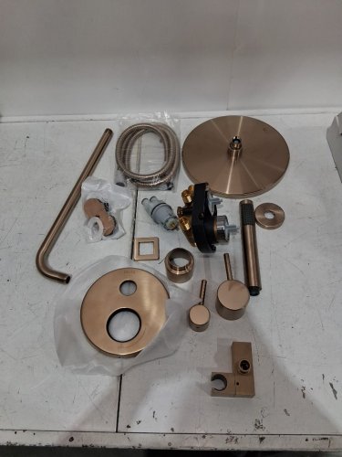 Delta Modern monitor 14 series Raincan 2-Setting Round Shower System Including Rain Shower Head, Handheld Spray, Shower Valve and Trim Kit - Champagne Bronze (Model: 342702-CZ) image 3