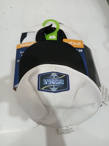 2PC SPACE SHUTTLE RIDE-ALONG COSTUME SET - 3T-4T - WHITE AND BLACK (STYLE:10517) image 2