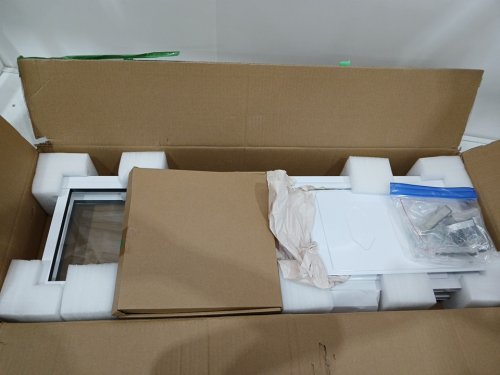 Dog Door for Sliding Glass Door - 75-7/8" to 80-11/16" - White (model: cwm03-m) image 3