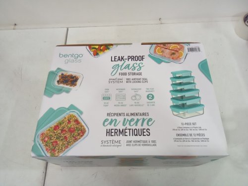 8pc Bentgo Glass Food Storage - clear/teal (model: 1896850) image 2