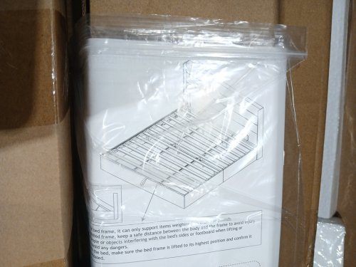 ALLEWIE LIFT-UP HYDRAULIC STORAGE PLATFORM BED FRAME - King - GREY (MODEL: KBMV006) image 8