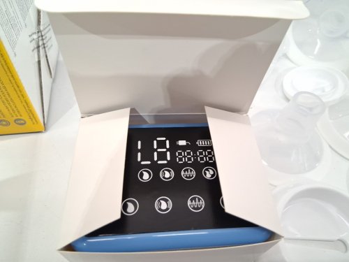 Bellababy Portable Electric Breast Pump Set with 4 Modes, 9 Suction Levels, and Touch Controls - 21mm, 24mm, 27mm Flanges - Blue/White (Model: BLA8015-02) image 7