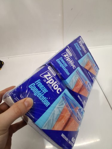 3 (60PK) ziploc freezer bags - clear (model: 1789729) (180 TOTAL) image 3