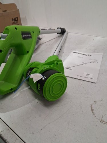 Greenworks *tool only* Cordless String Trimmer with adjustable handle - compatible with 40V greenworks battery - *tool only* - 12"- green/black (Model: stf309) image 3