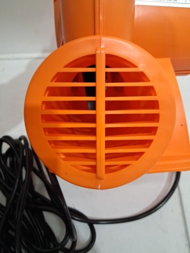 swiftech inflatable bounce house & water slide BLOWER FAN with 25ft power cord & GFCI plug - 456W - 0.61HP - 115V - 3.8AMP - 300LB capacity - ORANGE (MODEL: jW-2L) image 4