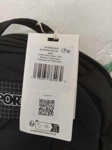 JanSport All Around BACKPACK - 28L - BLACK (model: JS0A86EJ008) image 4