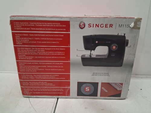 SINGER Lightweight & Portable Sewing Machine With 45 Stitch Applications - Black (model: m1150) image 5