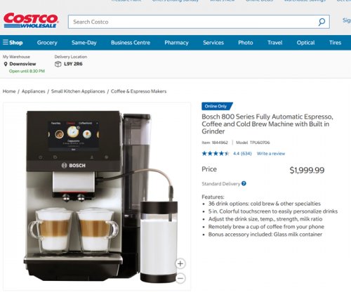 Bosch 800 Series Fully Automatic Espresso, Coffee and Cold Brew Machine with Built-In Grinder - Stainless Steel - (Model: TPU60706) image 2