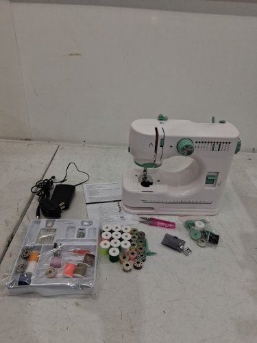 maxmartt mini Sewing Machine for Beginners with foot pedal - white/blue (MODEL: fhsm-520) image 2