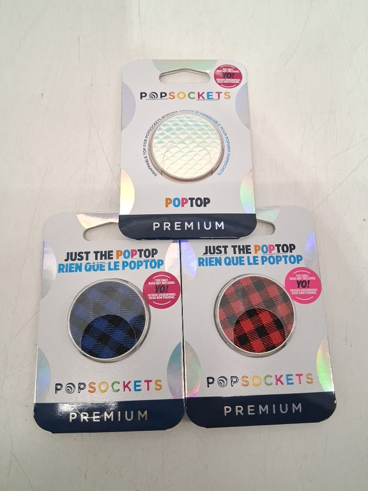 3 assorted pop sockets premium poptop with bonus adhesive base image 2