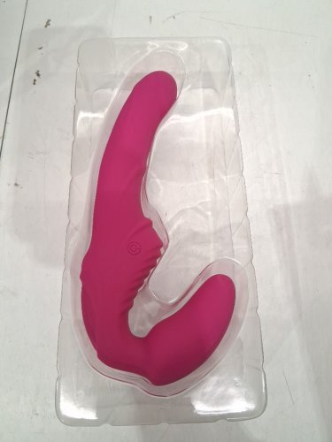 Adam & Eve Eve's Vibrating Strapless Strap-on - 8" - Pink image 4