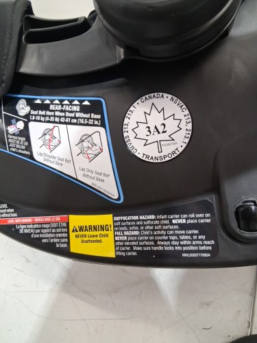 GRACO SNUGRIDE 35 LITE LX INFANT CAR SEAT - 4-35LBS CAPACITY - GOTHAM FASHION BLACK/GREY (MODEL: 2143034) image 11