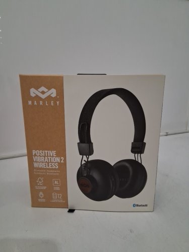 House of Marley Positive Vibration 2 Wireless Bluetooth Over-ear Headphones with mic and 40mm dynamic drivers - BLACK (model: EM-JH133-SB) image 2