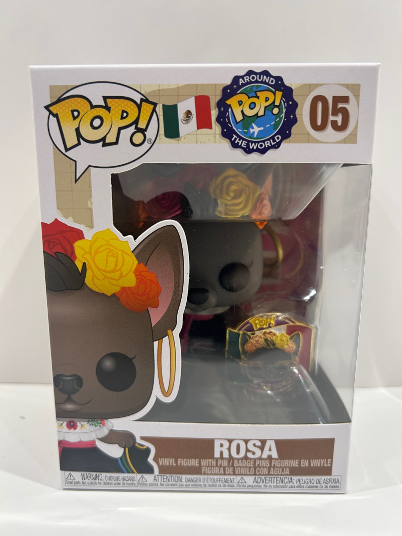 Funko pop! around the world - rosa vinyl figure with pin (#05) image 2
