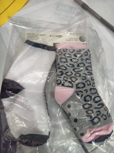 4PR GIRLS GEORGE ANIMAL PRINT CREW SOCKS- 24-36M - ASSORTED COLOURS image 2