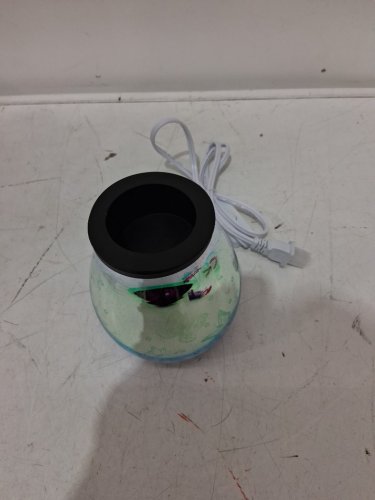 Scented Wax Melter with Removable Tray - Silver in the light / Black and colourful in the dark image 3