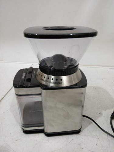 CUISINART AUTOMATIC 18-POSITION BURR COFFEE GRINDER - 18 CUP CAPACITY - STAINLESS STEEL (MODEL: DBM-8C) image 4