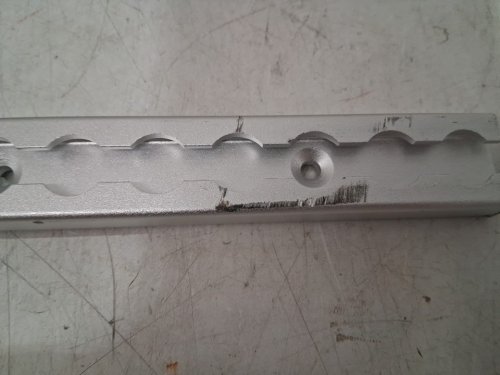 Truck Bed Rail System with L-Track Single Stud O-Ring Fittings - 48" - silver image 5