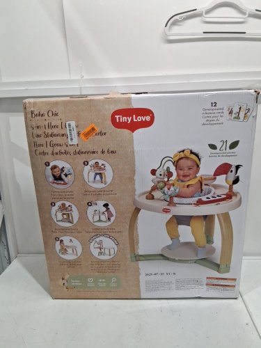 Tiny Love 5-in-1 Here I Grow 3 height adjustable Stationary Activity Center - Boho Chic (Model: 04202CBOHO) image 3