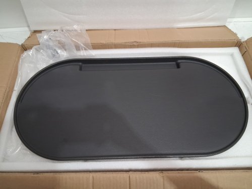 bbq-plus cooking griddle with carrying bag - 13" x 26" - fits coleman roadtrip swaptop grills - black / cast iron (model : CIGWB1017) image 4