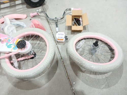 COSTWAY Mermaid Kids Bike Bicycle with training wheels and basket - 16" - Pink (Model: TS10345PI-16) image 8